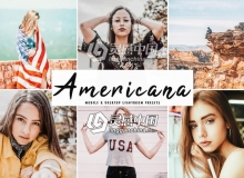褪色电影胶片Lightroom预设+手机版LR预设 Americana Lightroom Presets