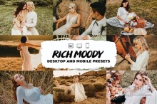 婚礼情绪人像电影胶片感Lightroom预设APP预设 Rich Moody Lightroom Presets