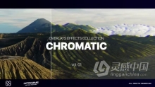 AE模板-深度模糊色彩失真像差色彩效果叠加合集AE模板下载 Chromatic Effects Overlays Collection Vol. 01