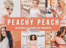 时尚女性桃红色调胶片LR预设+3DLUT预设 Peachy Peach Lightroom Presets
