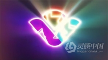 霓虹灯故障标志动画PR模板下载 Neon Glitch Logo Animation