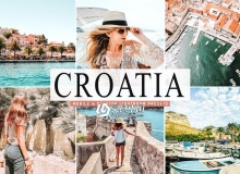 克罗地亚旅拍人像蓝橙棕色调Lightroom预设 Croatia Lightroom Presets