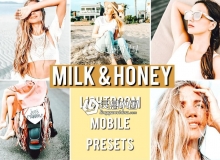MILK＆HONE饱和的人像肤色手机版Lightroom预设Adobe Camera Raw预设