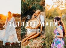 户外人像明亮通透暖色调LR预设/手机LR预设 OUTDOOR WARM LIGHTROOM