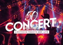 音乐会夜景人像LR预设+LUT预设 Concert Lightroom Presets LUTs