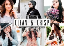 干净明亮人像LR预设/手机修图LR预设Clean & Crisp Lightroom Presets