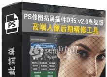 PS修图拓展插件DR5 v2.0高级版人像后期修图工具Delicious Retouch 5.2增强版支持2019