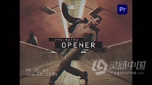 PR模板-VHS Opener复古录像带风格效果视频片头PR模板下载