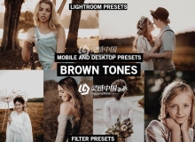 棕色调复古胶片LR预设+手机lr预设  BROWN TONES Lightroom Presets