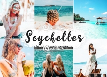 塞舌尔旅拍通透明亮Lightroom预设+APP预设Seychelles Lightroom Presets