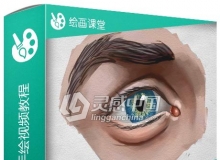 Photoshop人类眼睛数码手绘视频教程