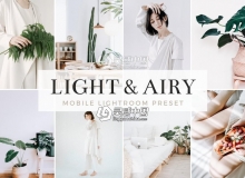 日系小清新自然光通透胶片LR预设/手机预设 Light & Airy Mobile Lightroom Preset